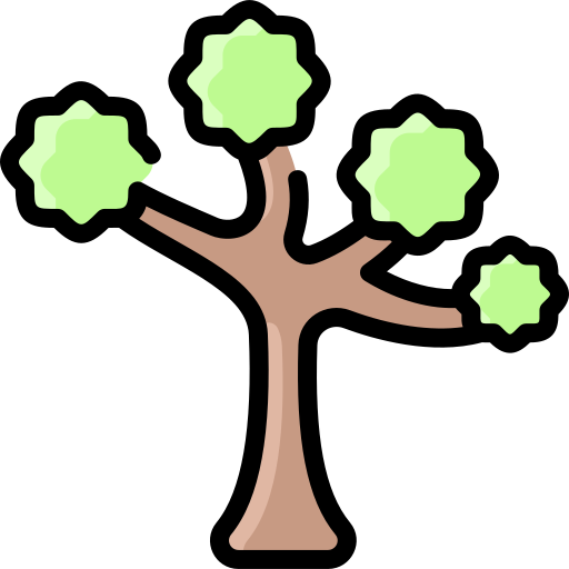 Дерево Джошуа Vitaliy Gorbachev Lineal Color иконка