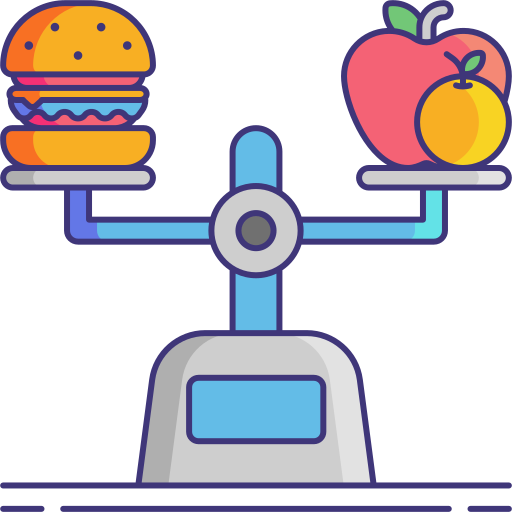Сбалансированная диета Flaticons Lineal Color иконка