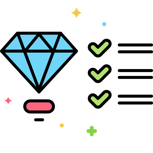 diamant Flaticons Lineal Color icoon