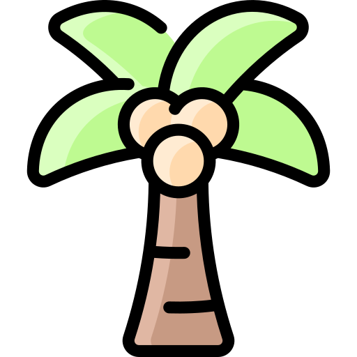 Кокосовая пальма Vitaliy Gorbachev Lineal Color иконка