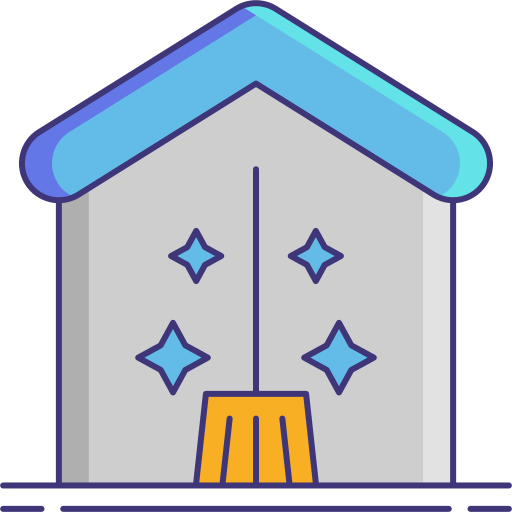 House cleaning Flaticons Lineal Color icon
