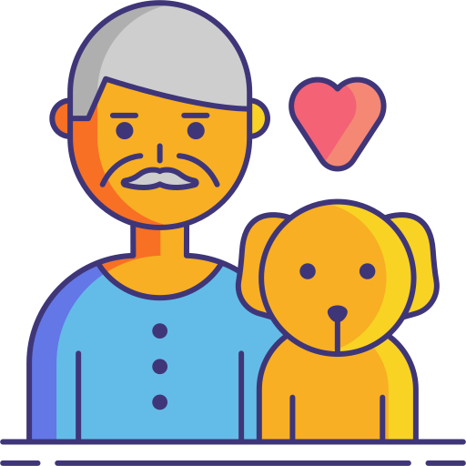 Pet theraphy Flaticons Lineal Color icon