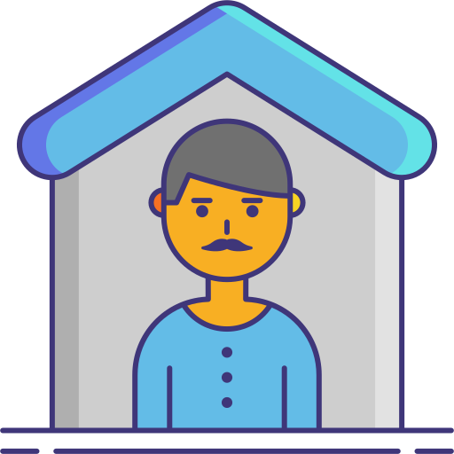 Retirement home Flaticons Lineal Color icon