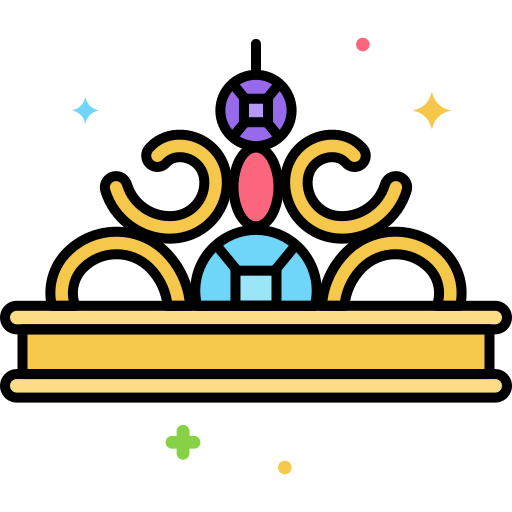 Tiara Flaticons Lineal Color icon