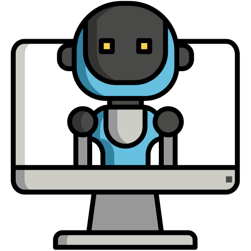 로봇 Flaticons Lineal Color icon