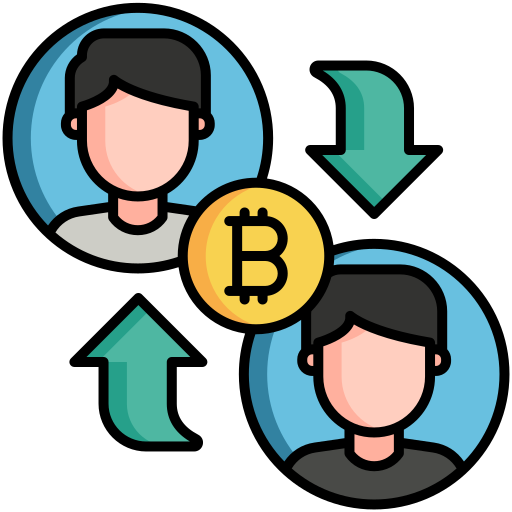 blockchain Flaticons Lineal Color icona