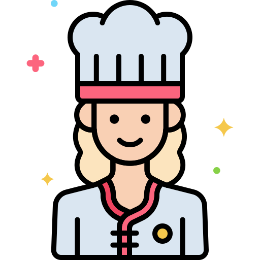 шеф-повар Flaticons Lineal Color иконка