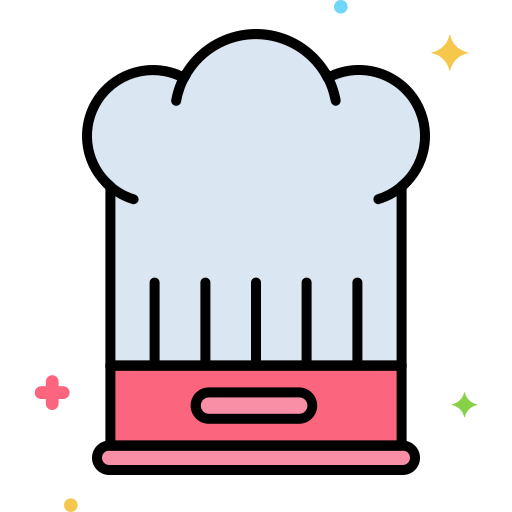 sombrero de cocinero Flaticons Lineal Color icono