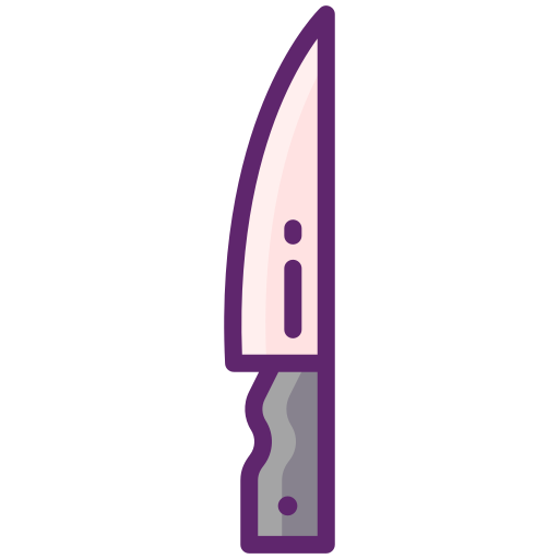 Chefs knife Flaticons Lineal Color icon