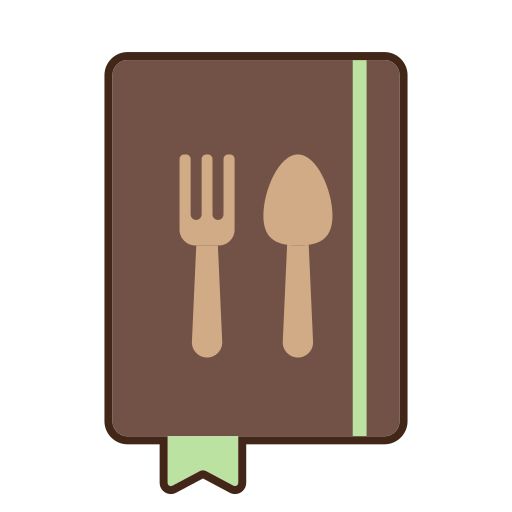 libro de cocina Flaticons Lineal Color icono