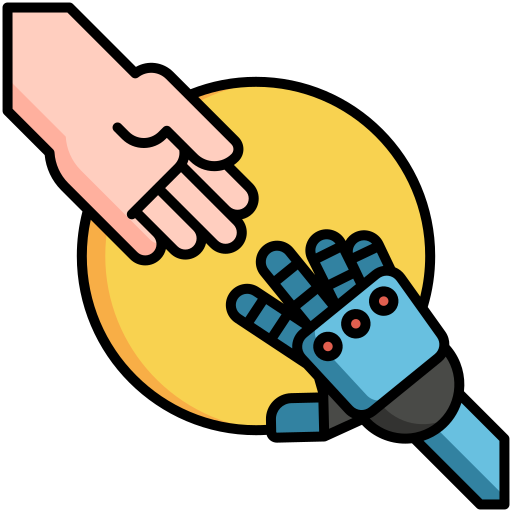 roboterhand Flaticons Lineal Color icon