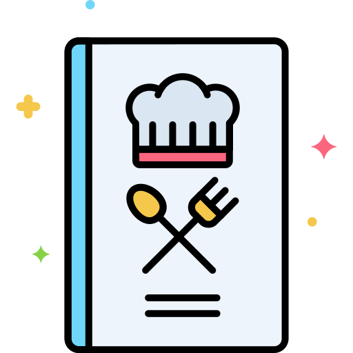 Cookbook Flaticons Lineal Color icon