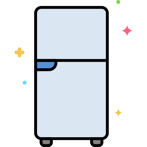 Холодильник Flaticons Lineal Color иконка