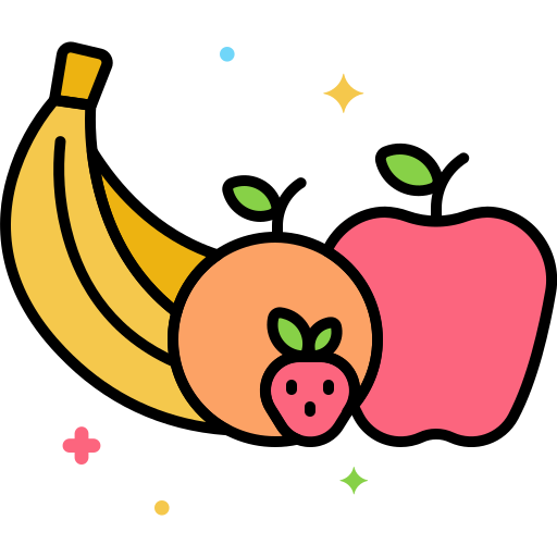 frutas Flaticons Lineal Color icono