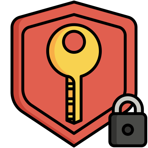 Private key Flaticons Lineal Color icon