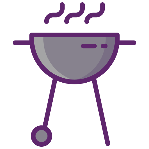 Grill Flaticons Lineal Color icon