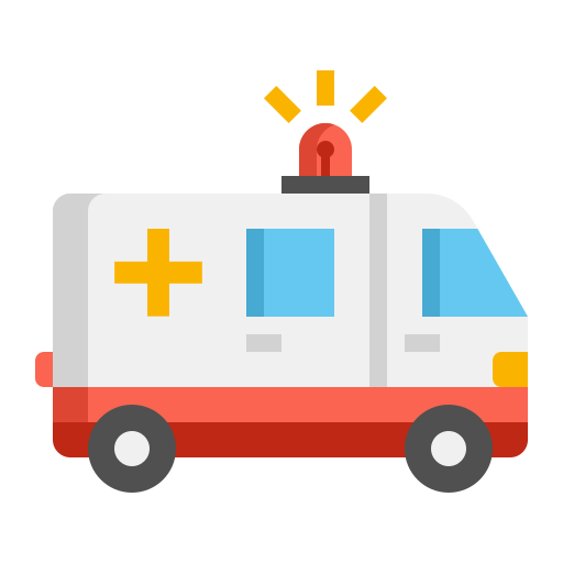 ambulância Flaticons Flat Ícone