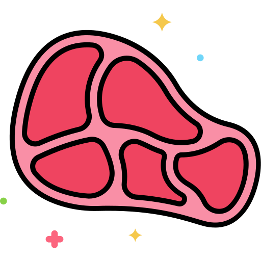 carne Flaticons Lineal Color icono