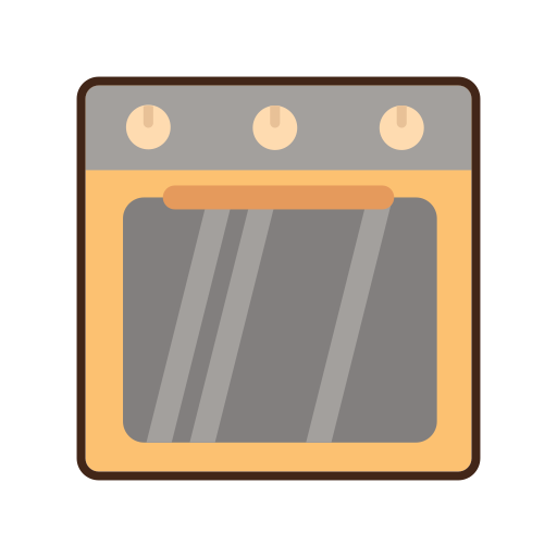 oven Flaticons Lineal Color icoon