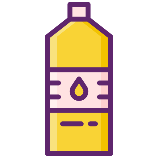 bottiglia d'olio Flaticons Lineal Color icona
