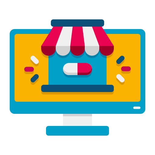 Online pharmacy Flaticons Flat icon