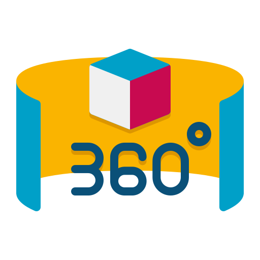 360 degrees Flaticons Flat icon