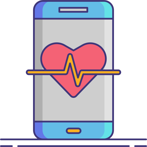 gezondheid-app Flaticons Lineal Color icoon