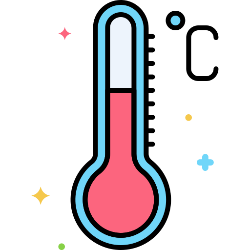 temperatura Flaticons Lineal Color ikona