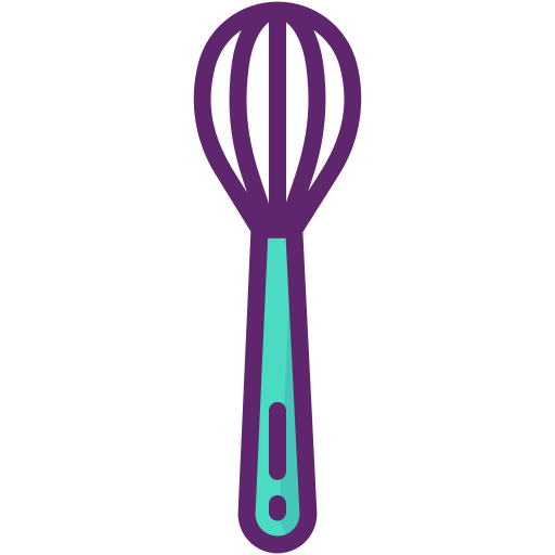 Whisk Flaticons Lineal Color icon