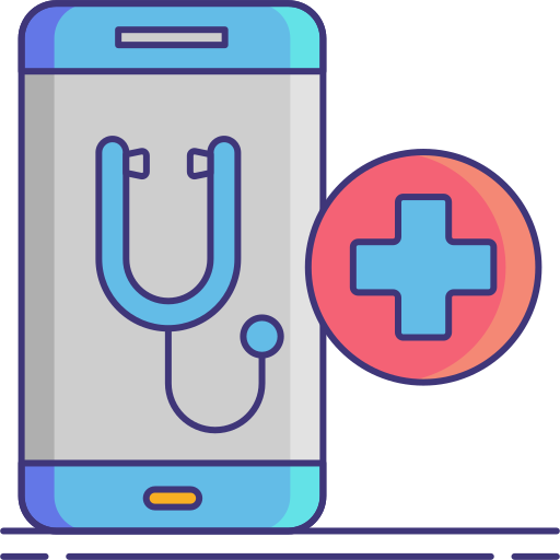 gesundheits-app Flaticons Lineal Color icon