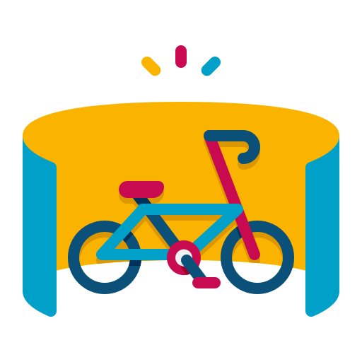 Езда на велосипеде Flaticons Flat иконка
