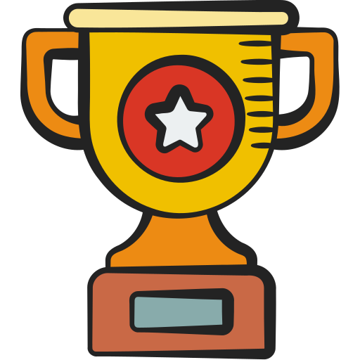 Trophy Generic color hand-drawn icon