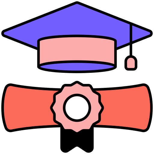 Graduation hat Generic Alternative Color icon