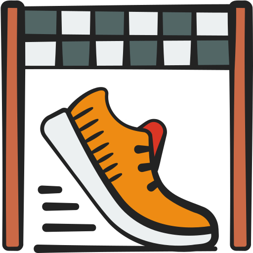 marathon Generic color hand-drawn icoon