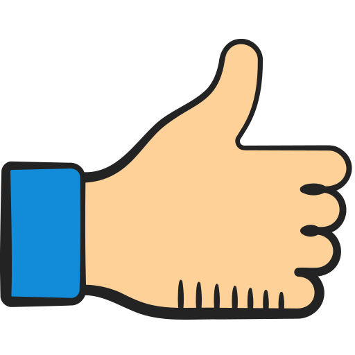 Thumbs up Generic color hand-drawn icon