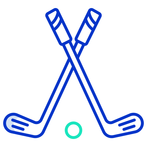 golf Icongeek26 Outline Colour icoon