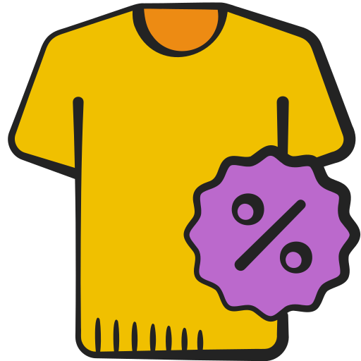 shirt Generic color hand-drawn icoon