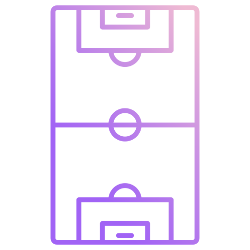 サッカー場 Icongeek26 Outline Gradient icon