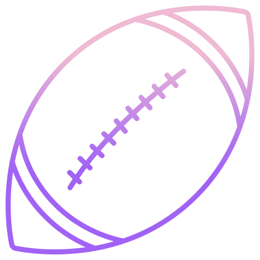 rugby Icongeek26 Outline Gradient icon