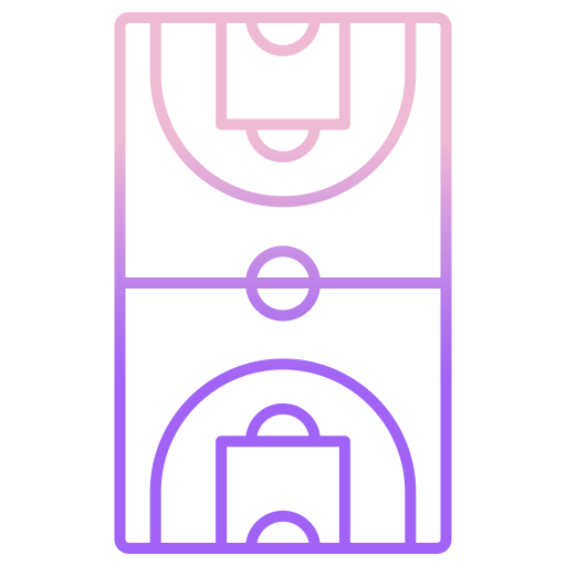 Volleyball court Icongeek26 Outline Gradient icon