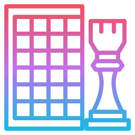 gioco di scacchi Iconixar Gradient icona