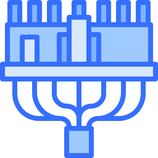 Connector Coloring Blue icon
