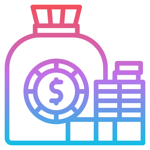 Money bag Iconixar Gradient icon