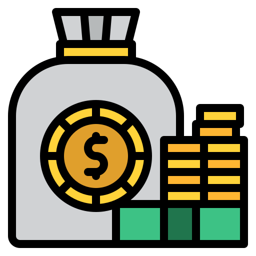 Money bag Iconixar Lineal Color icon