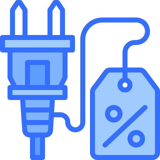 Plug Coloring Blue icon