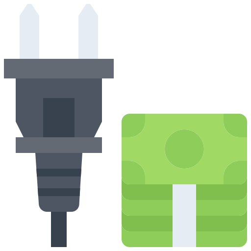 plug Coloring Flat icoon