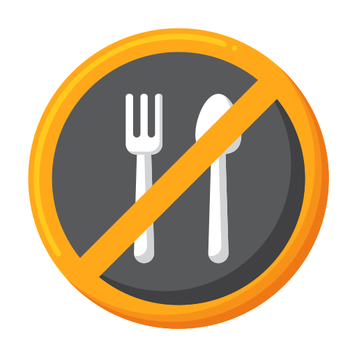 strajk głodowy Flaticons Flat ikona