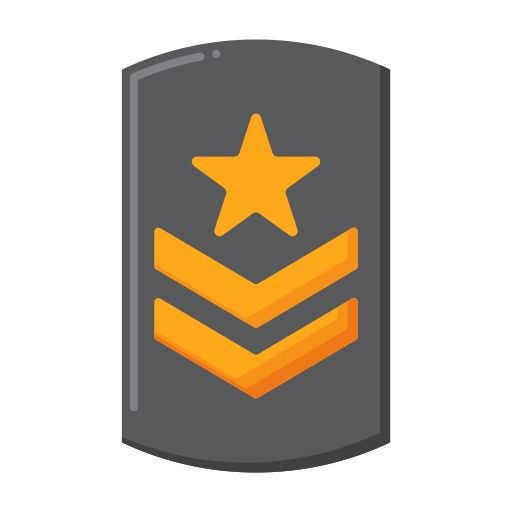 wojskowy Flaticons Flat ikona