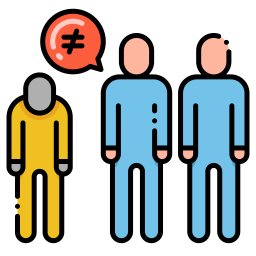 Racism Flaticons Lineal Color icon
