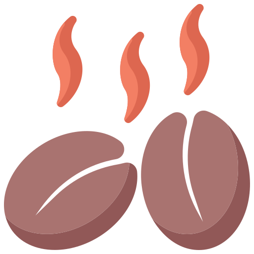 koffiebonen Generic color fill icoon